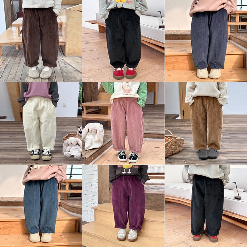 予約」90-160cm 8色コーデュロイパンツ | 子供服のMurababy