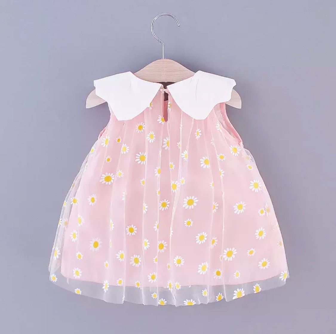 フラワードレス》》》》》ピンク　ブルー　ビックカラー　チュール　花柄　キッズフォト　ベビー　春　夏　プリンセス