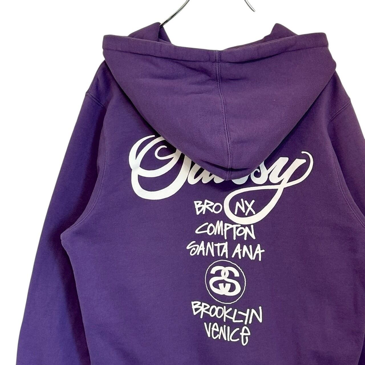 【即完売モデル】ステューシー バックプリント ビックロゴ パーカー 入手困難 stussy ステューシー パーカー 2XL バックロゴ プリントロゴ