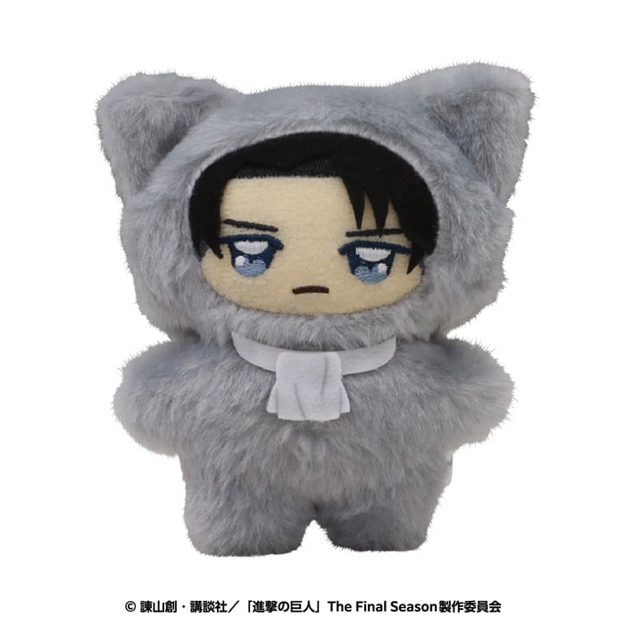 進撃の巨人 あにまるっこぬいぐるみマスコット 潜入ver./リヴァイ