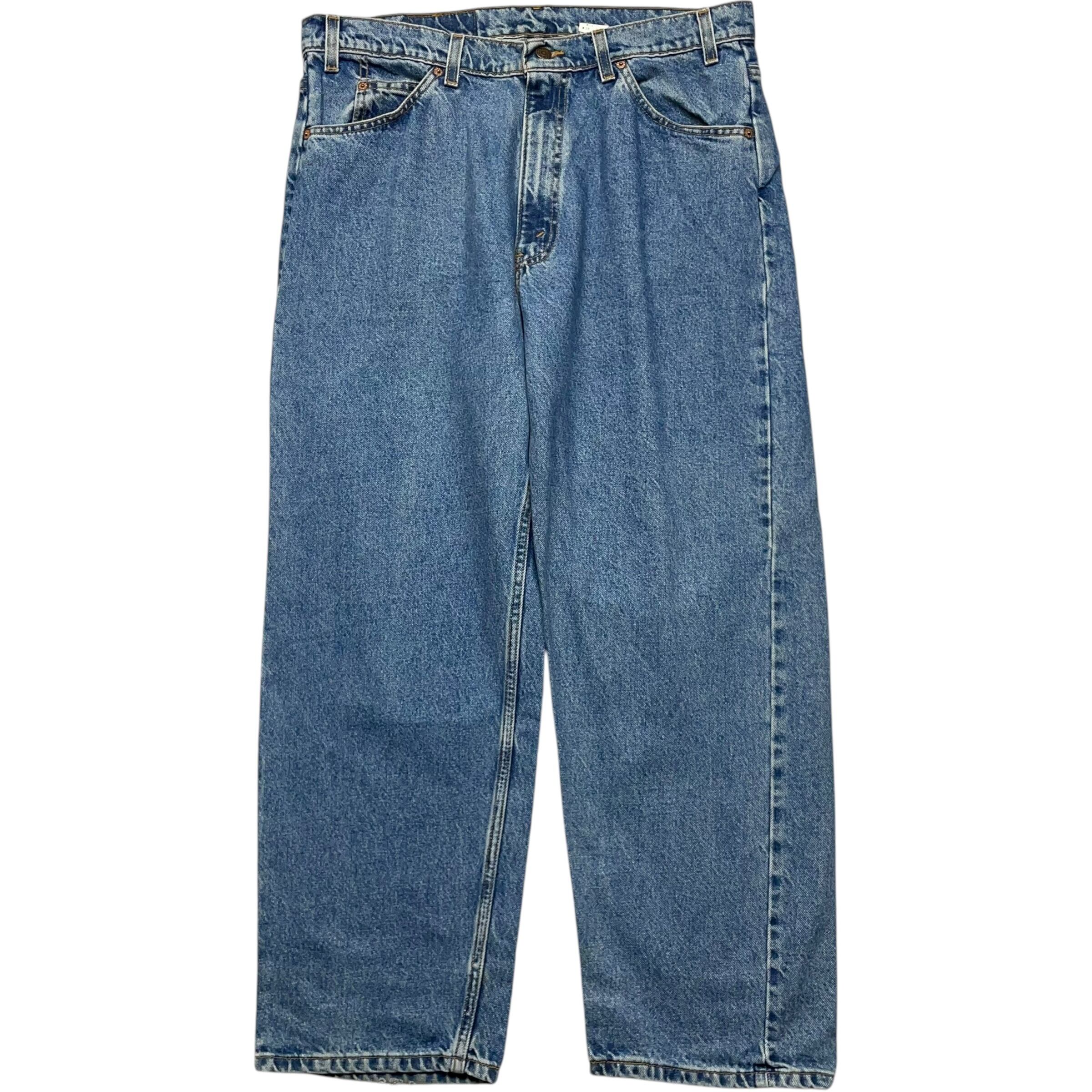 《実寸 W37L30》 Levi's リーバイス 565 デニムパンツ ワイドパンツ ブルー USA製 90年代 vintage no.6575