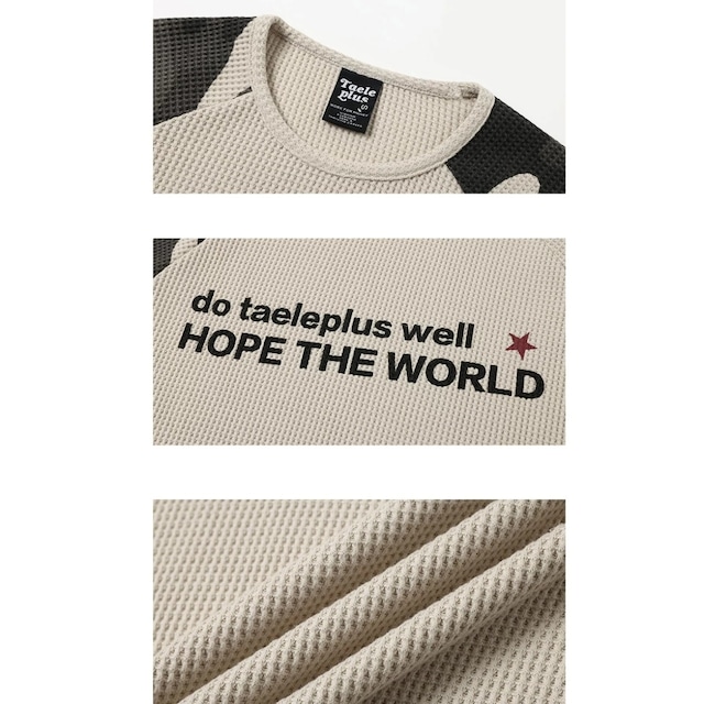 カモフララグランサーマルロングスリーブTシャツ 1col R02542