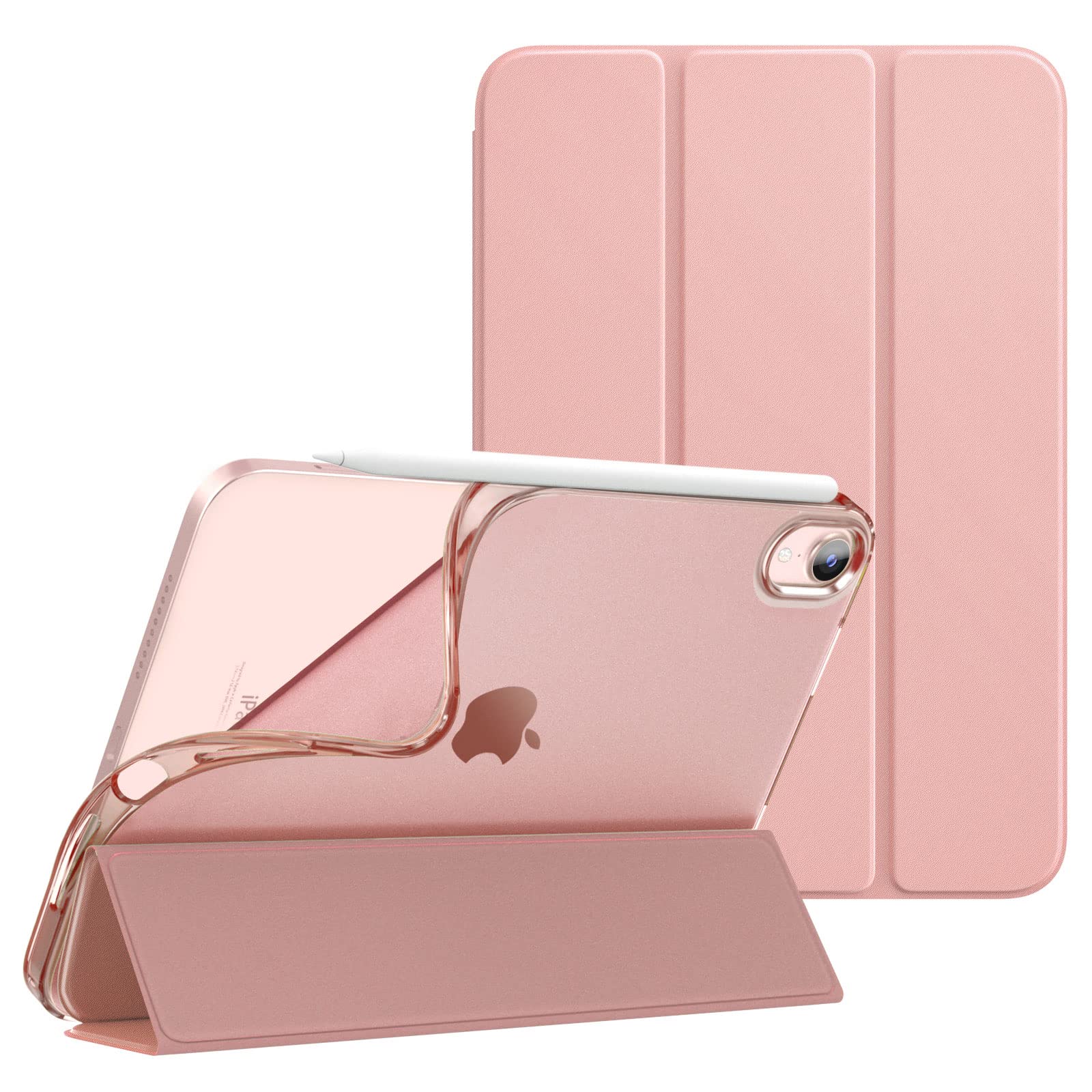 Dadanism iPad Mini A17 Pro ケース mini7 mini6 ケース 8.3インチ TPU ソフト ピンクゴールド
