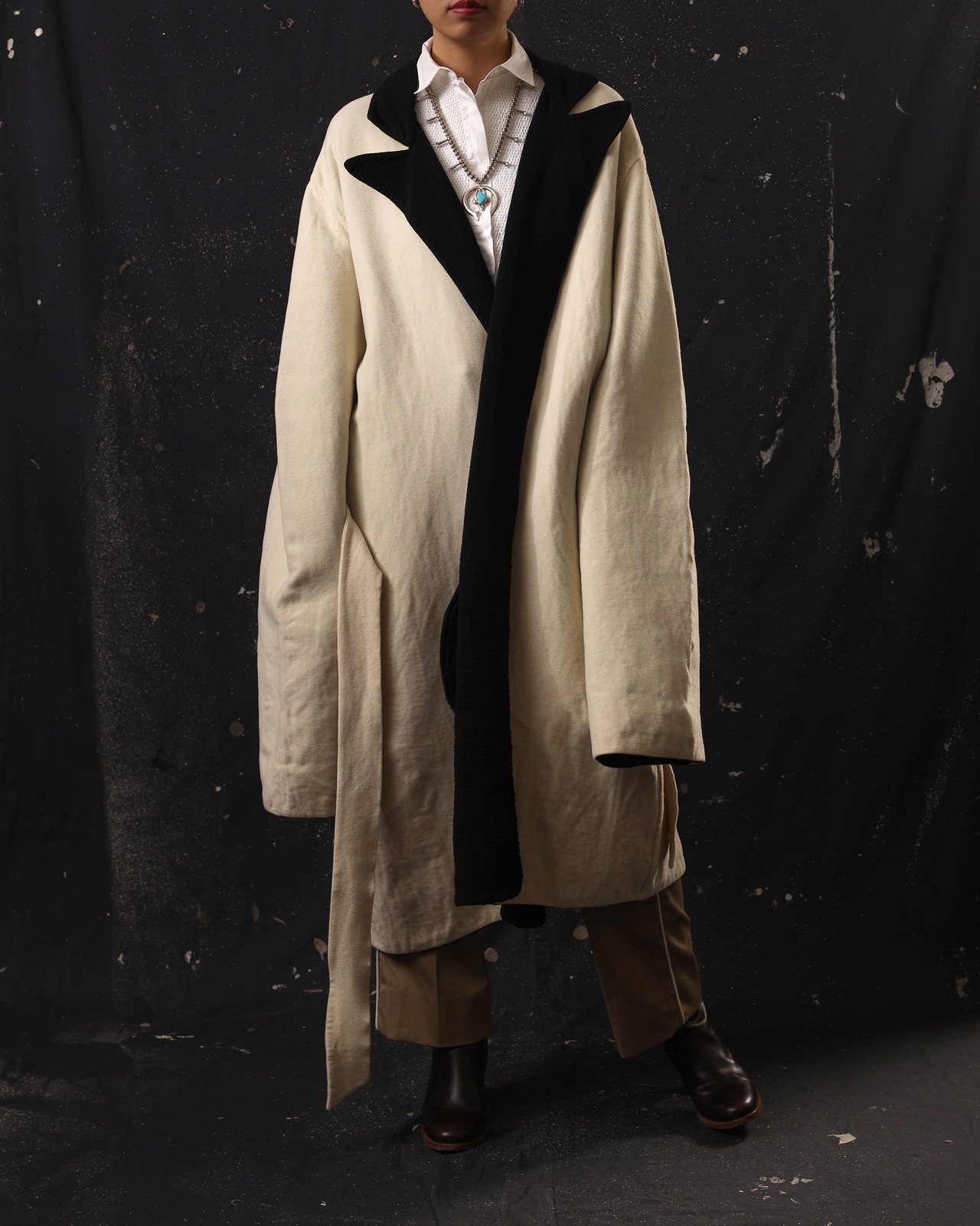 1990's Gaultier² / Long Sleeve Belted Coat