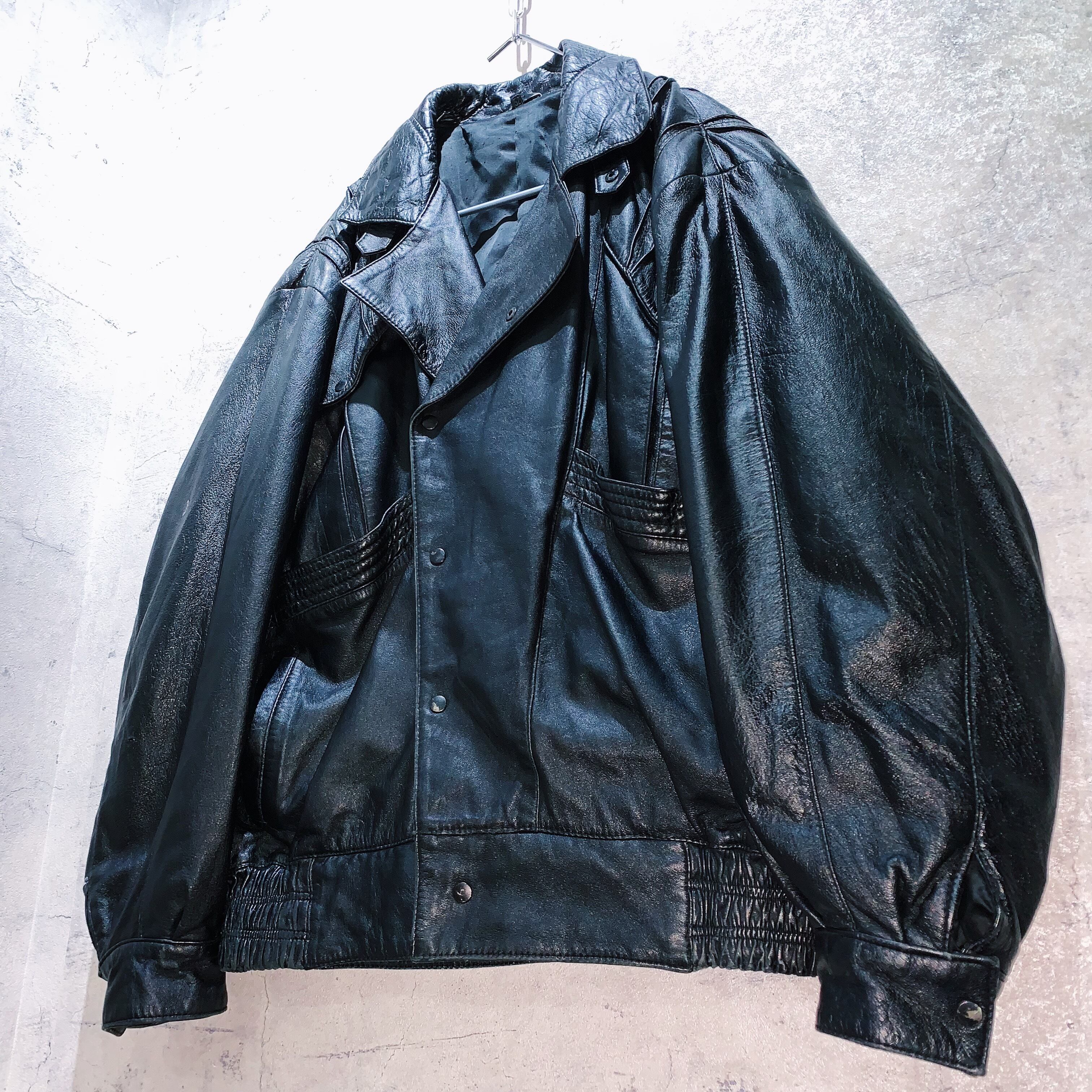 90s vintage vaziie Pit Leather Jacket古着屋KT