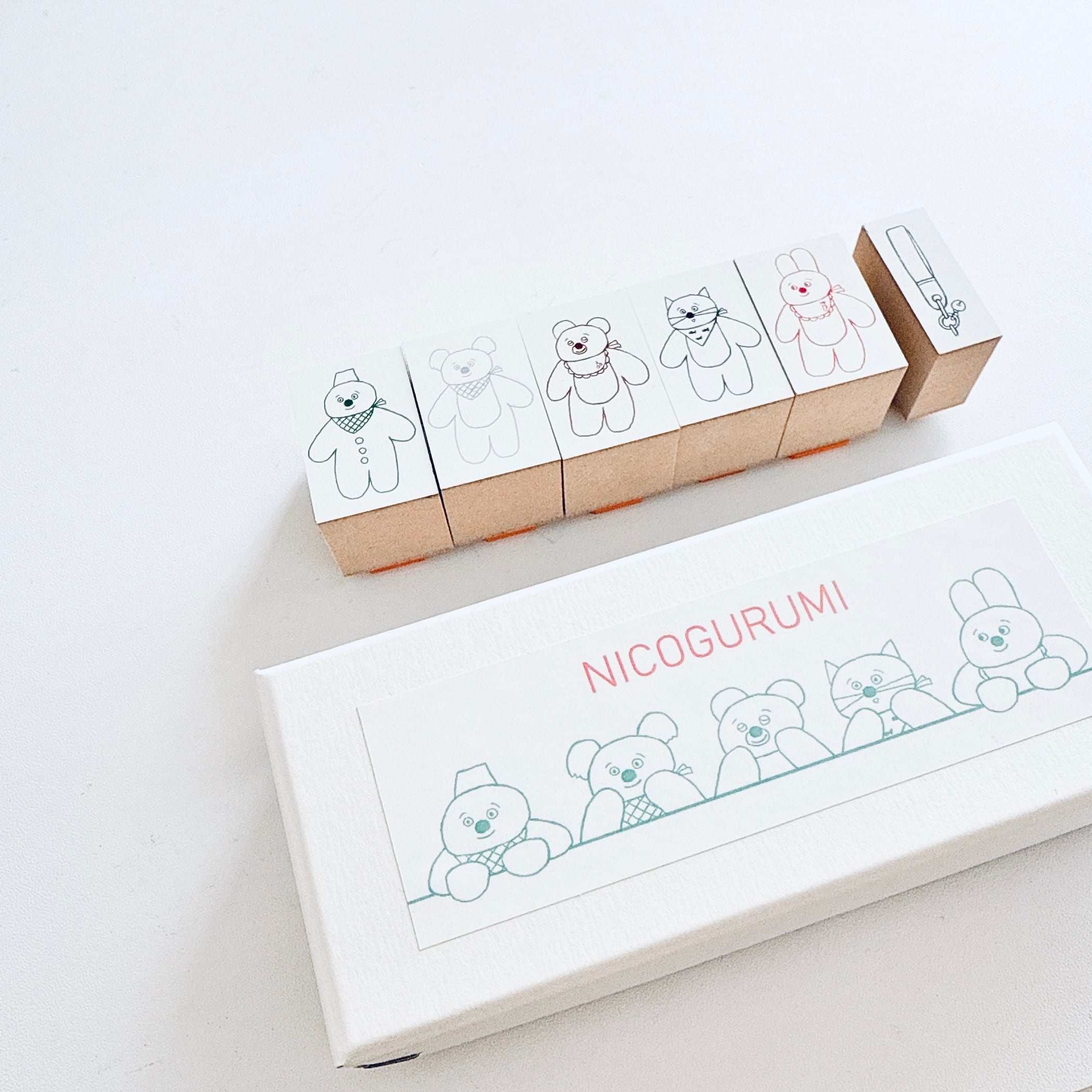 NICOGURUMI ＋ alphabet stamp ＋ マスキングテープいろいろセット