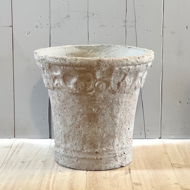 グレージュフラワーポットL