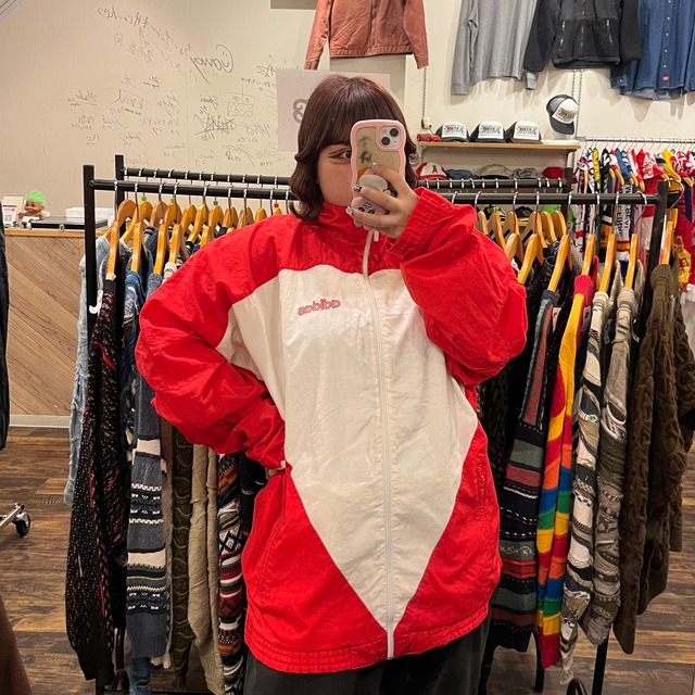 【adidas nylon jacket】／ アディダス ナイロンジャケット