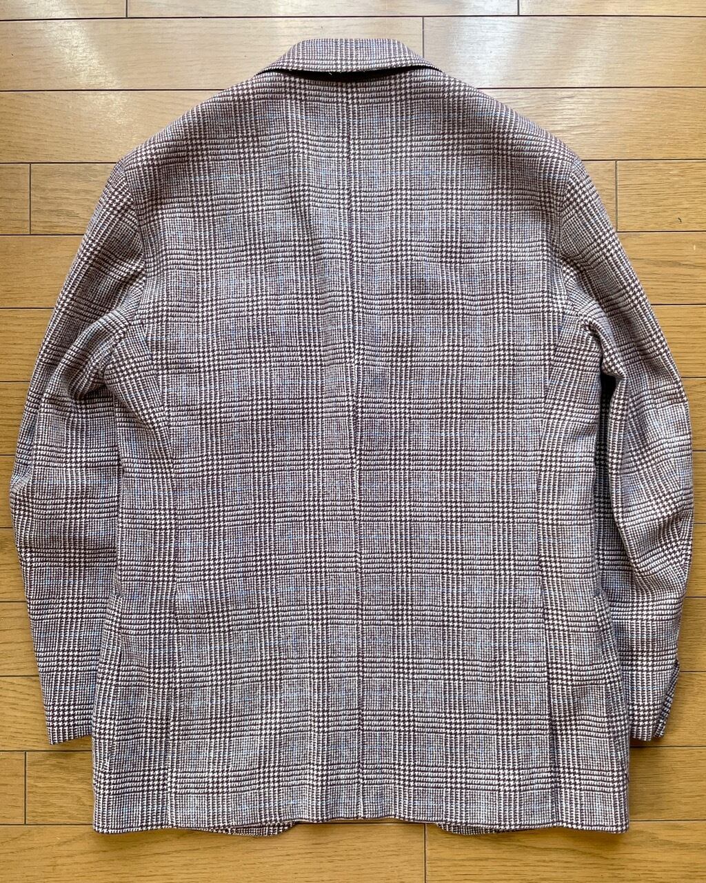 イタリア製 サルトリオ by Kiton ウール/コットン プラッドジャケット