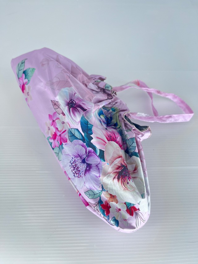 ピンクの花束　三つ折り傘　[sam038]