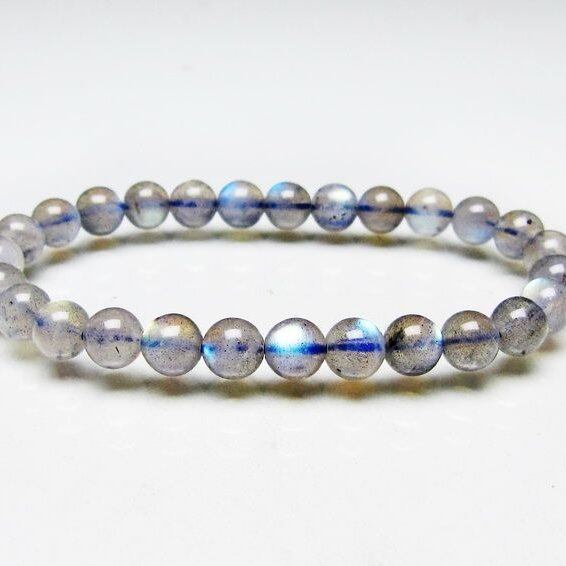 ラブラドライト ブレスレット 7mm 一点物 メール便可 [M便 1/10] 111-44756