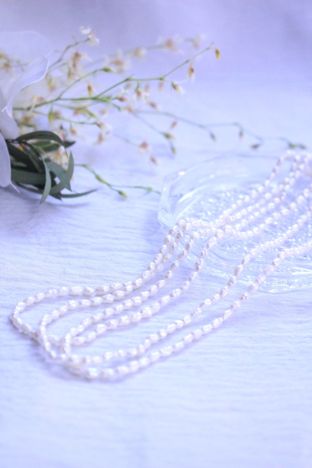 pearl necklace　　　silver