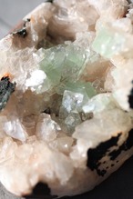 グリーンアポフィライト × ヒューランダイト Green Apophyllite × Heulandite | 天然石 原石 鉱物 パワーストーン | st00417