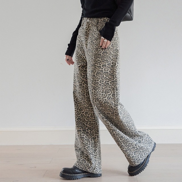 leopard pants　j-0274