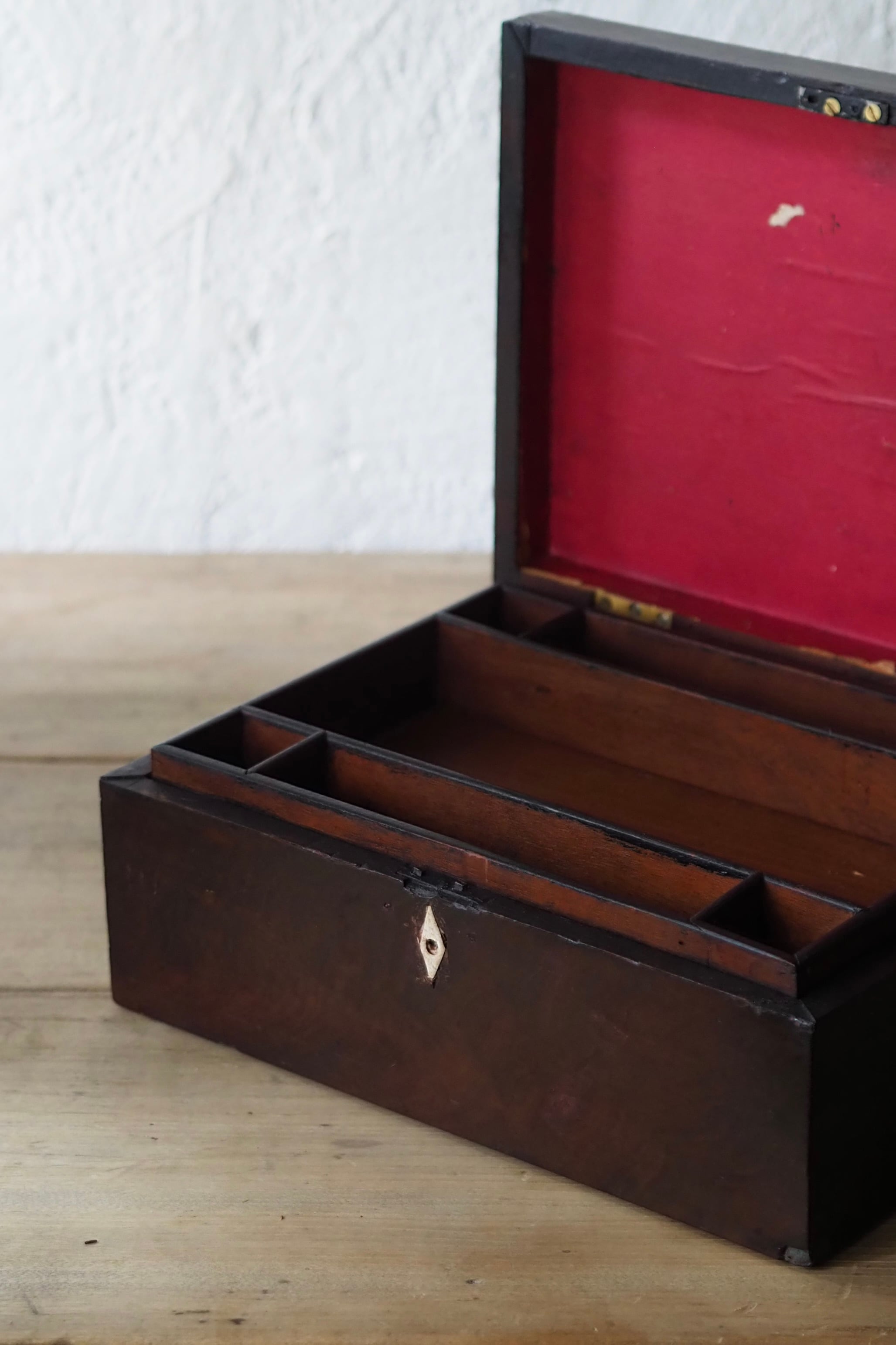 マホガニー製の仕舞い木箱-antique mahogany box | アンティーク