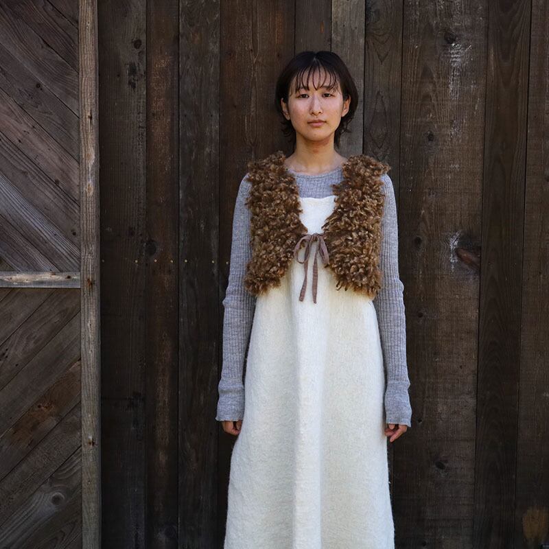 VEFOSMJ23001 もじゃベスト ショート丈 | 粗清草堂