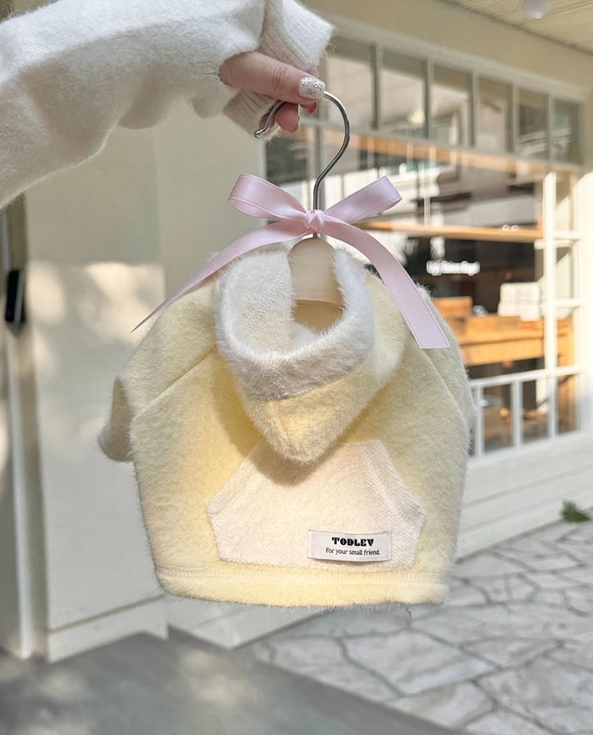 予約【todley】SNOW FLOWER WARM HOODIE (Yellow)