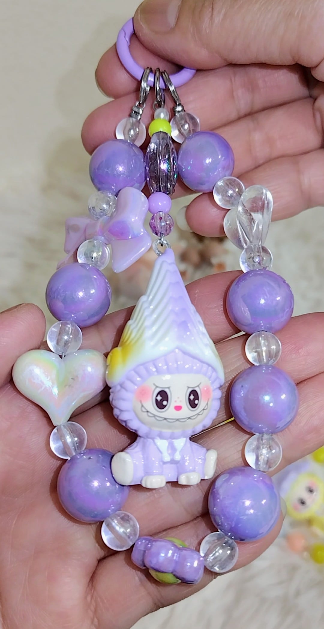 ストラップ　キーホルダー　ブルーベリー　グレープ　紫芋 ストラップ キーホルダー ブルーベリー グレープ 紫芋 ストラップ