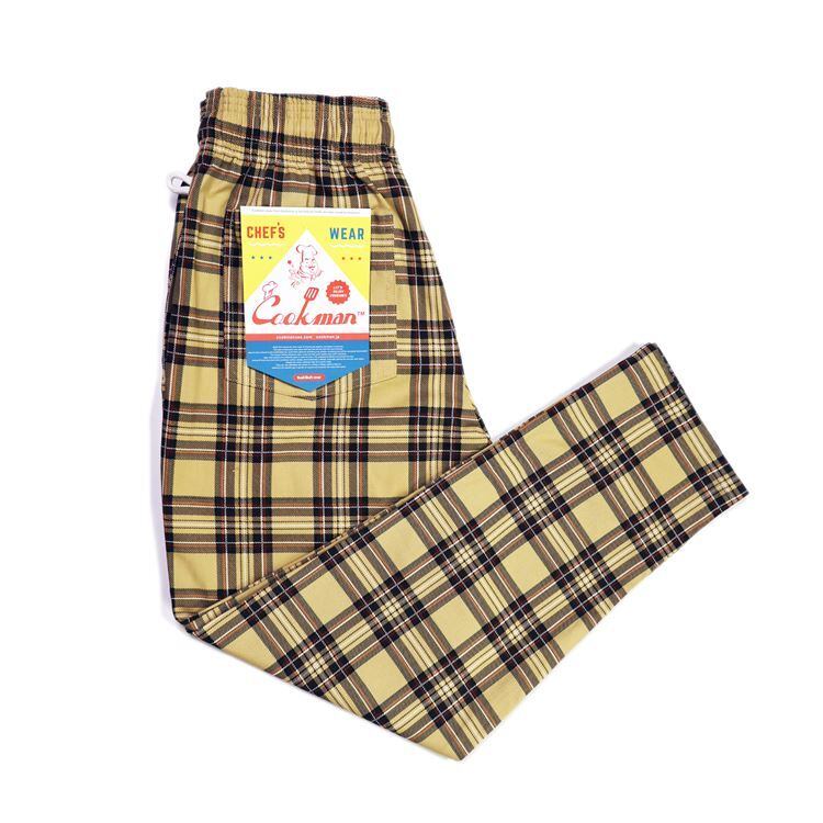 COOKMAN (クックマン) Chef Pants Tartan Beige (シェフパンツ タータンベージュ) 231-03850