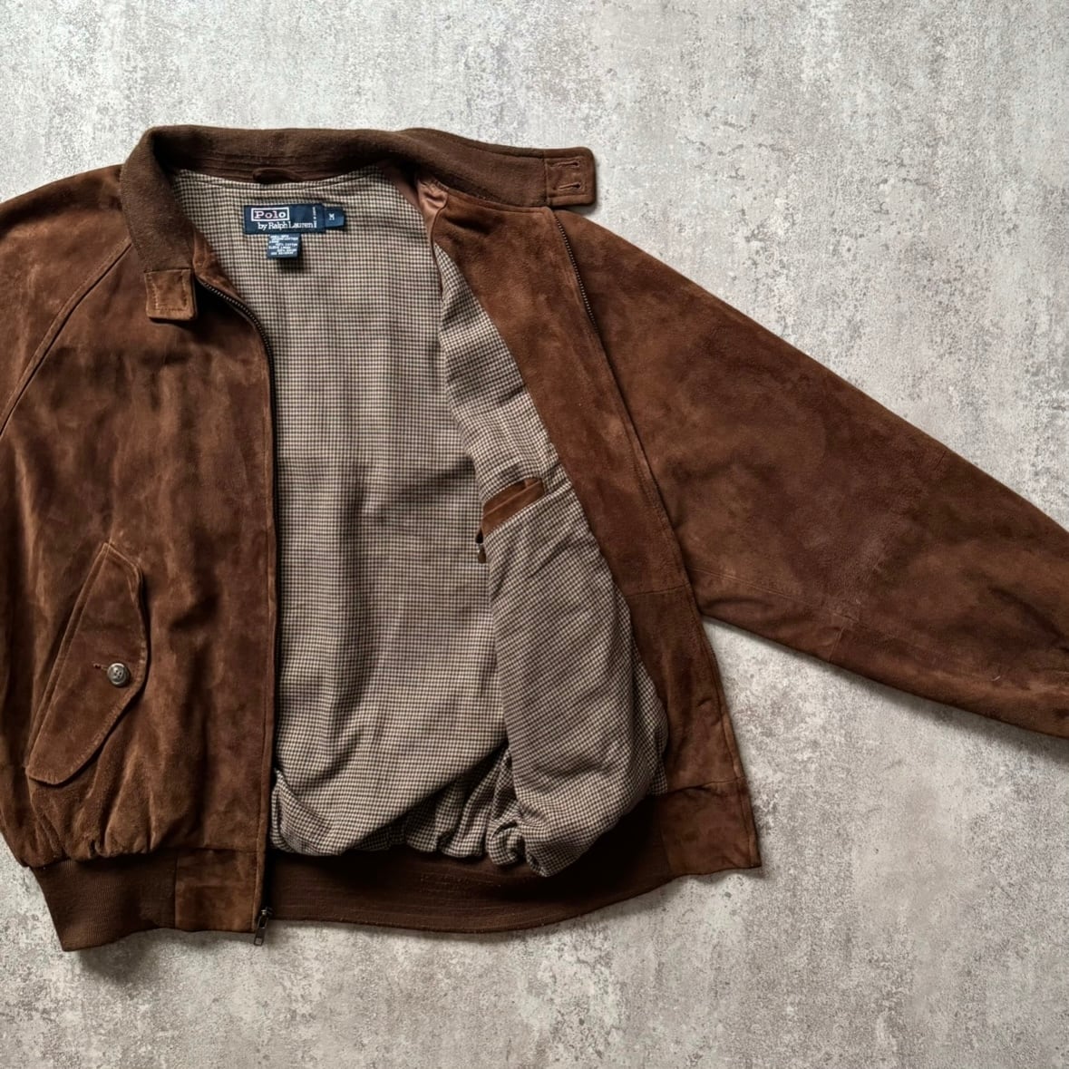 90s Ralph Lauren suede leather G-9 type harrington jacket | Muri 