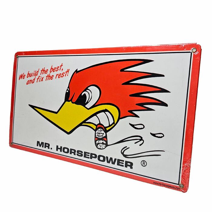 CLAY SMITH クレイ スミス HOT ROD メタル サイン Mr. Horsepower