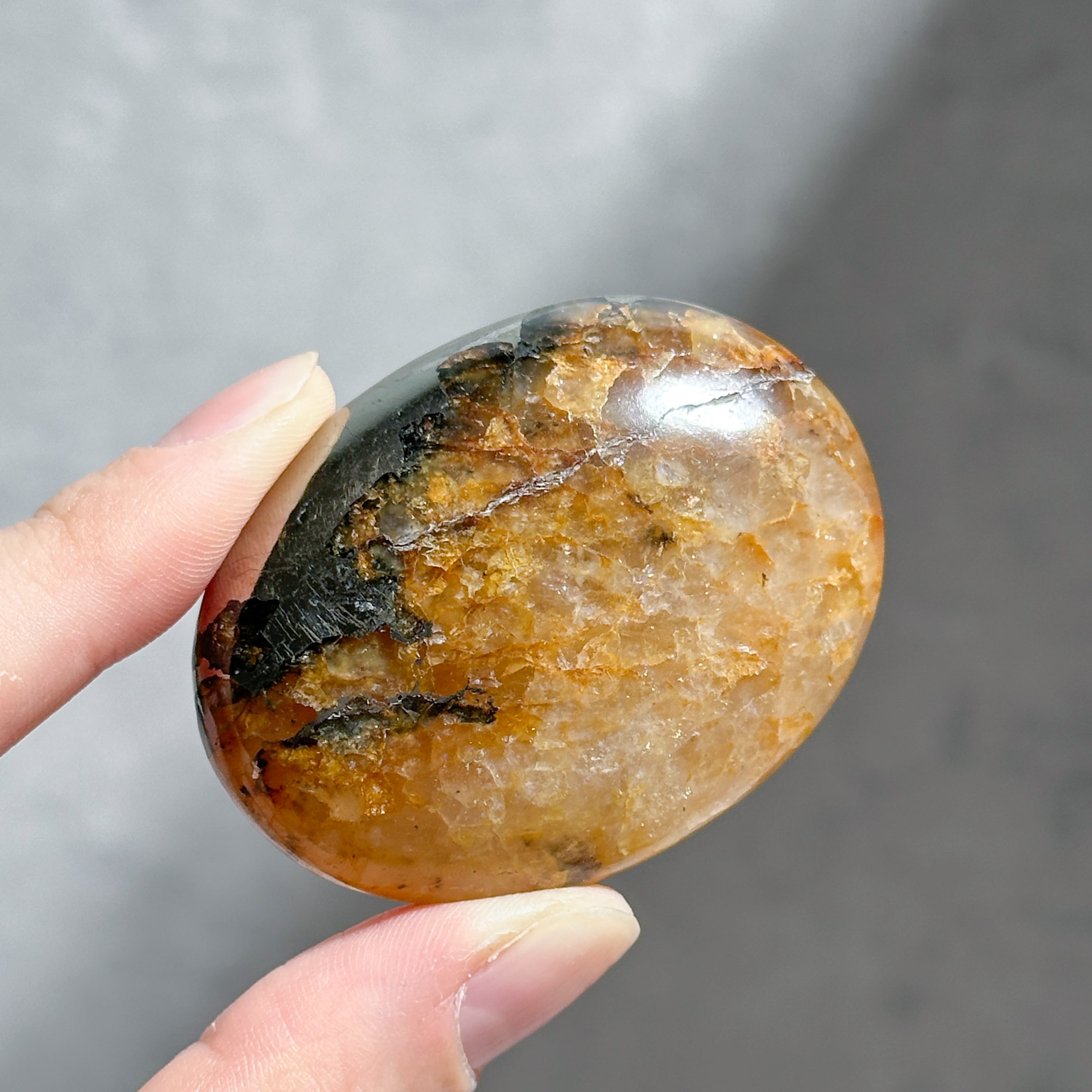 パイライト with クォーツ パーム32◇Pyrite with Quartz◇天然石