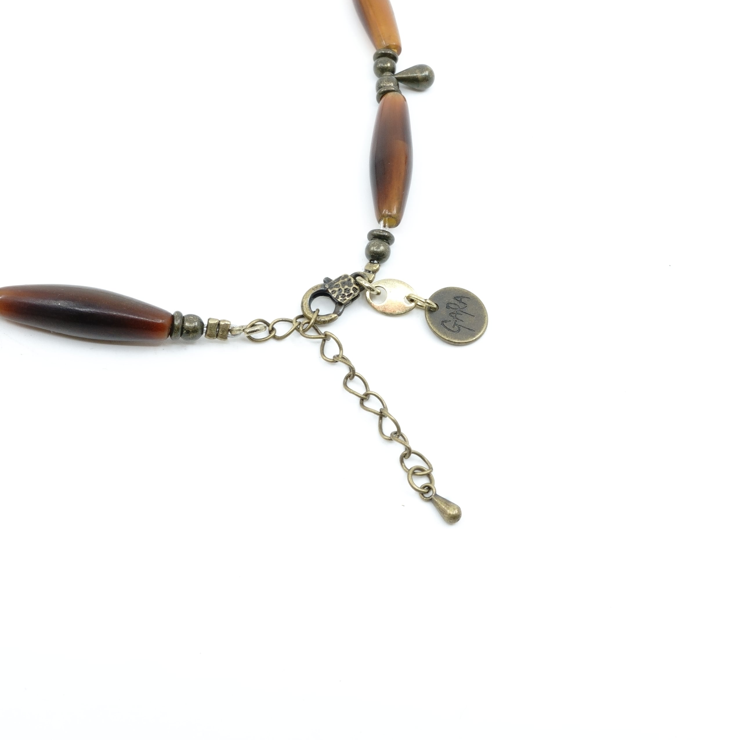 gunda × GARA アンシェントステルスネックレス　ブラウン 2024 2nd】gunda × GARA <ガンダ × ガラ >ANCIENT STEALTH NECKLACE