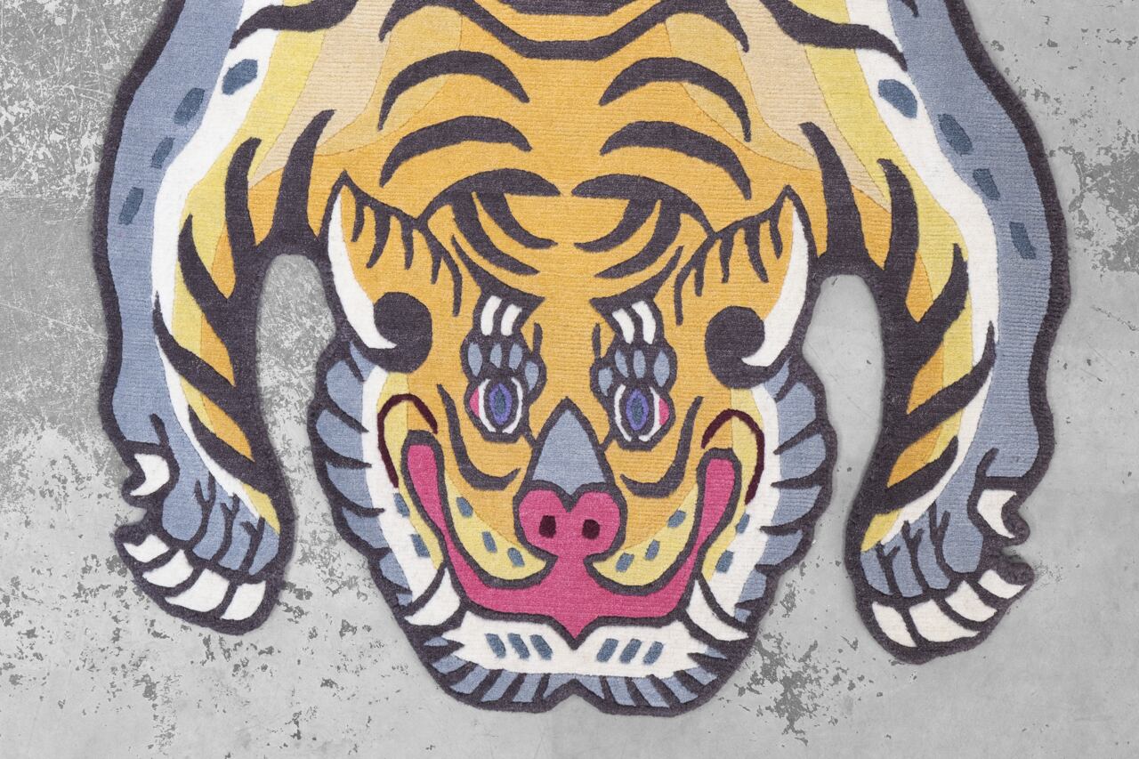 Tibetan Tiger Rug 《Mサイズ•ウール・オリジナル4・タイガー295
