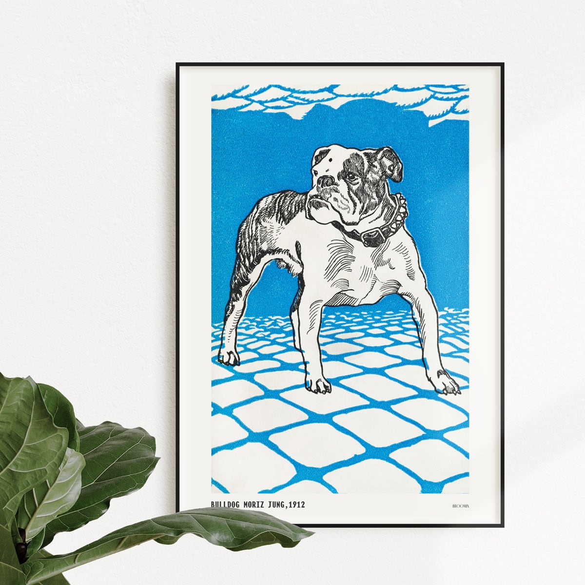 ブルドッグ Ap064 ポスター モーリッツジャング リトグラフ 犬 動物 Broomin ブルームイン アートポスターのオンライン通販