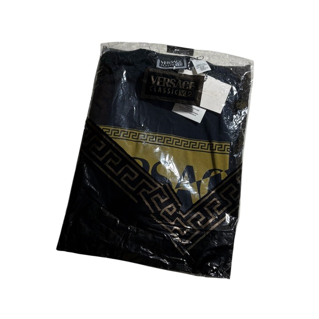 (nos) vintage VERSACE CLASSIC V2 logo tee