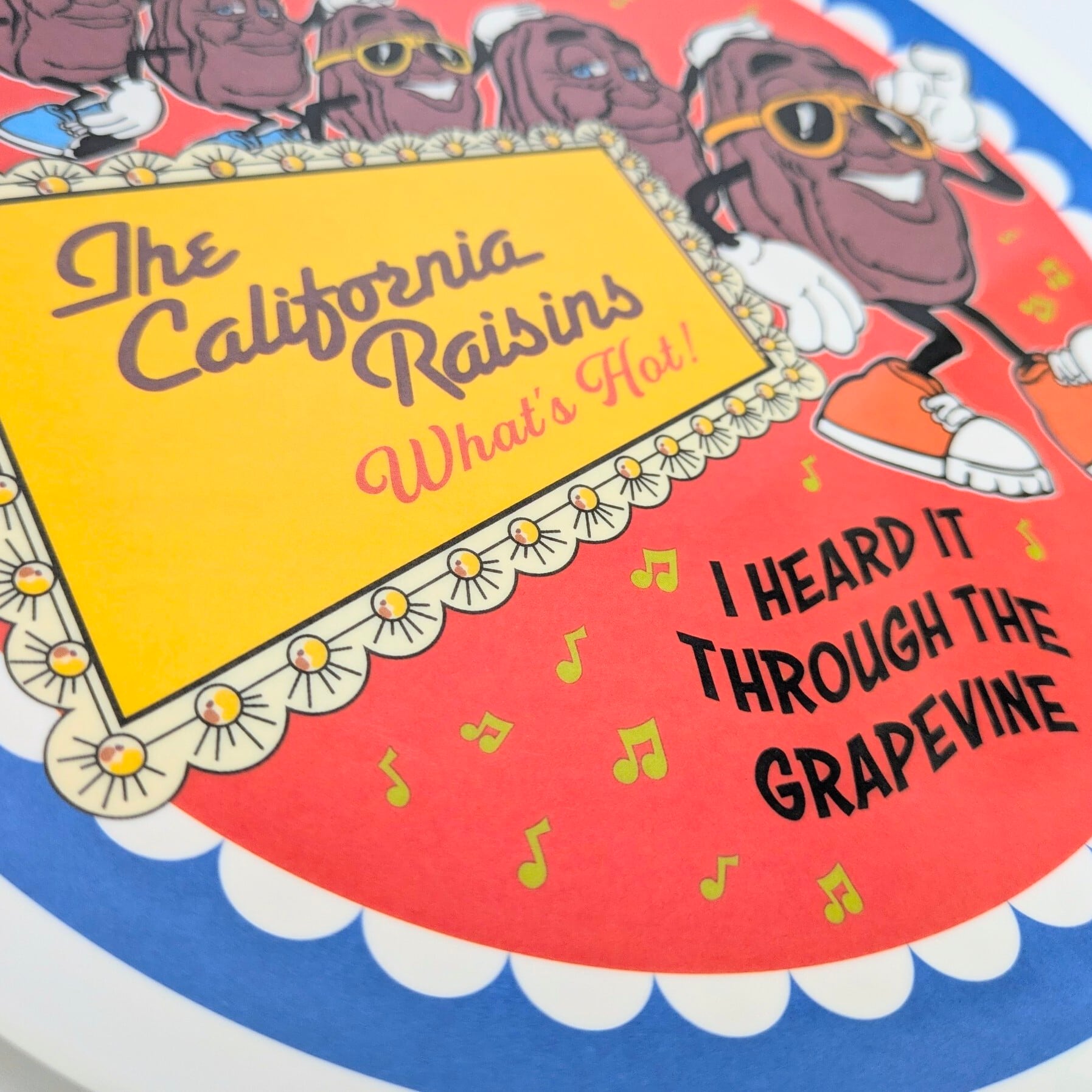【 MELAMINE PLATE ( メラミンプレート ) 】『 カリフォルニアレーズン 』 メラミン製プレート / 食器〚アメリカン雑貨 アメトイ〛