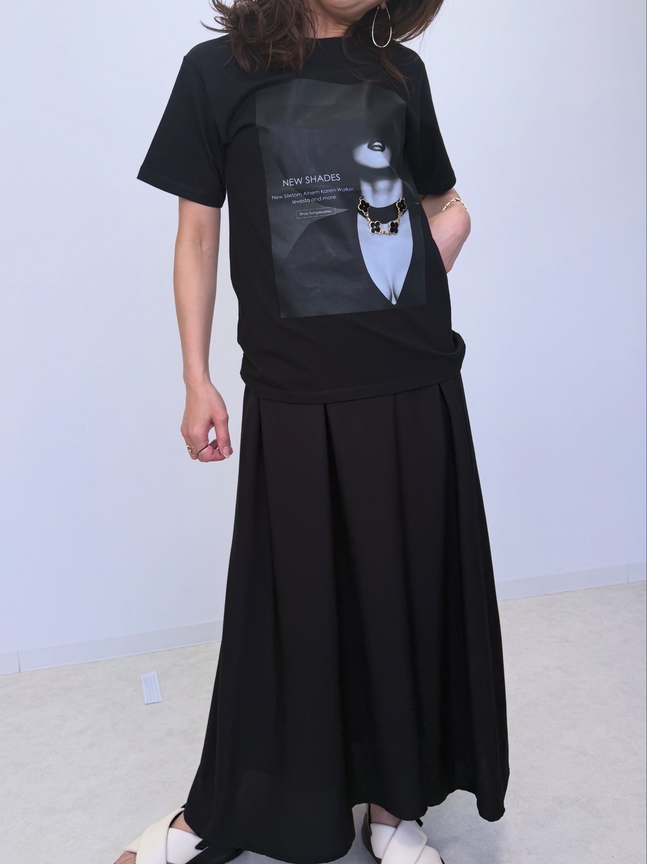 ミカーレミカーレ MICALLEMICALLE モノモードフォト Tシャツ