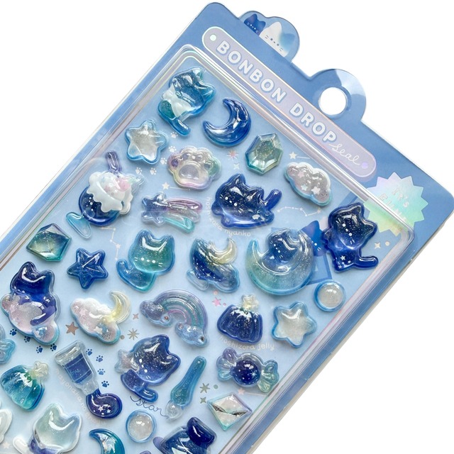 よるねこボンボン　ボンボンドロップシール　クーリア