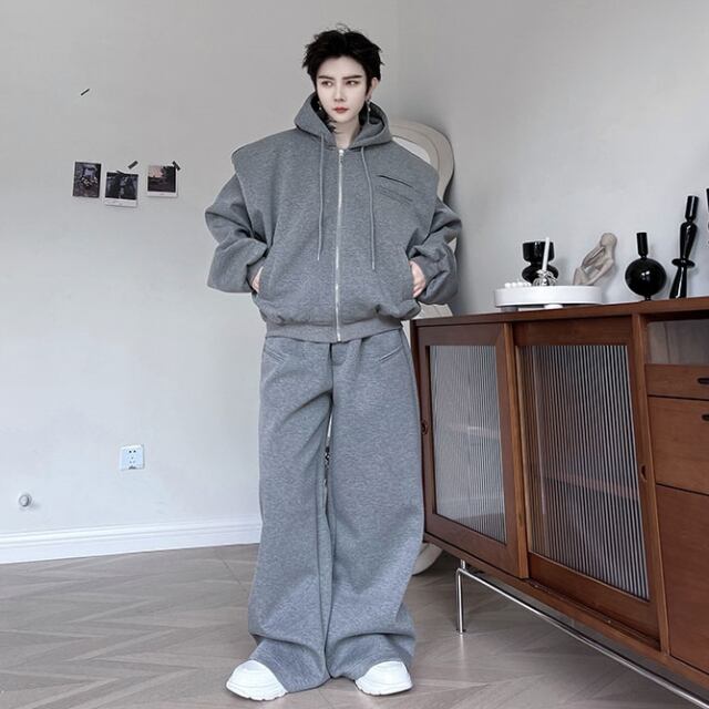 予約販売】メンズ セットアップ 上下 ジャージ スエット パーカー