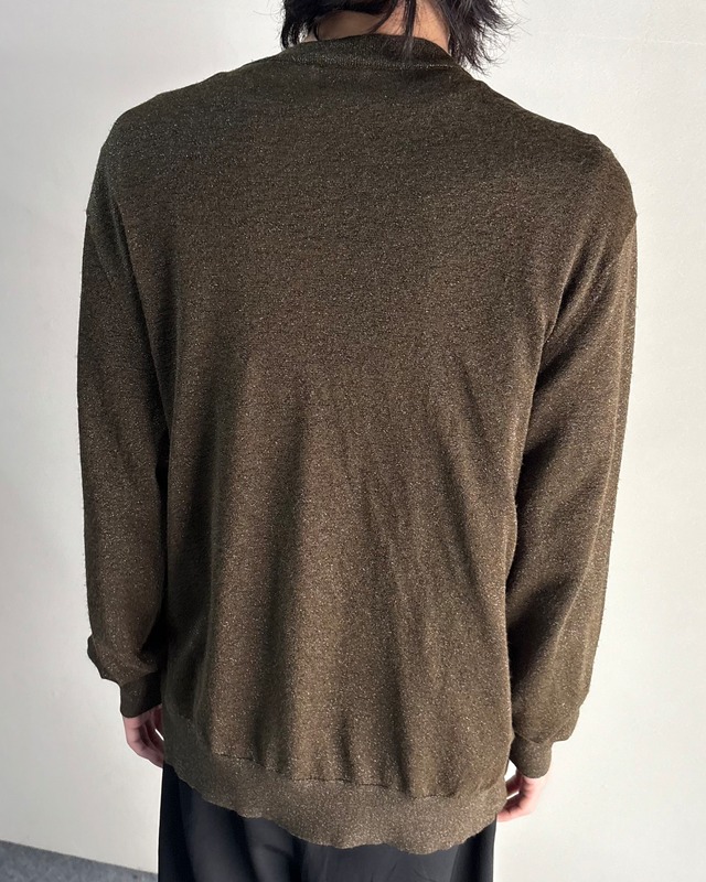 【DRIES VAN NOTEN】frill design glitter cardigan