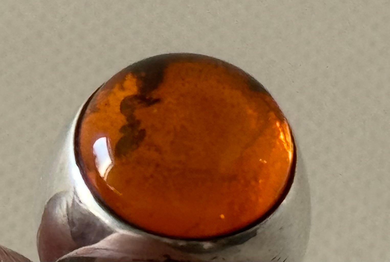 天然琥珀 アンバーリング（sterlingsilver925） | LUVID WARKS