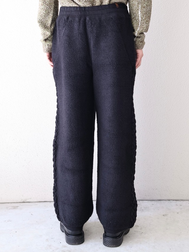 【ISA BOULDER】WOVENSIDE TROUSERS/black