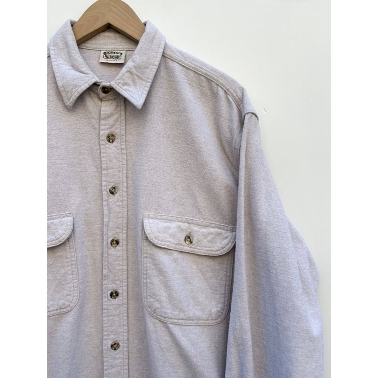 90s FIVE BROTHER CHAMOIS CLOTH SHIRT Size L-TALL