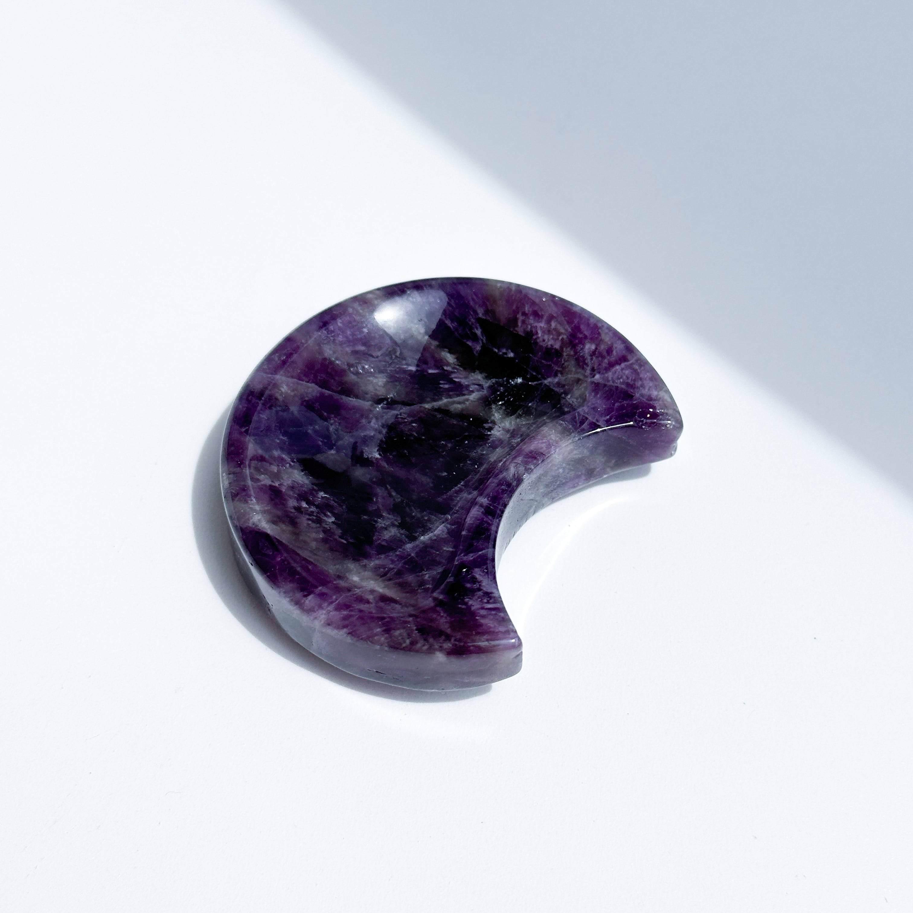 ドリームアメジスト月型のうつわ01◇ Dream Amethyst ◇天然石・鉱物