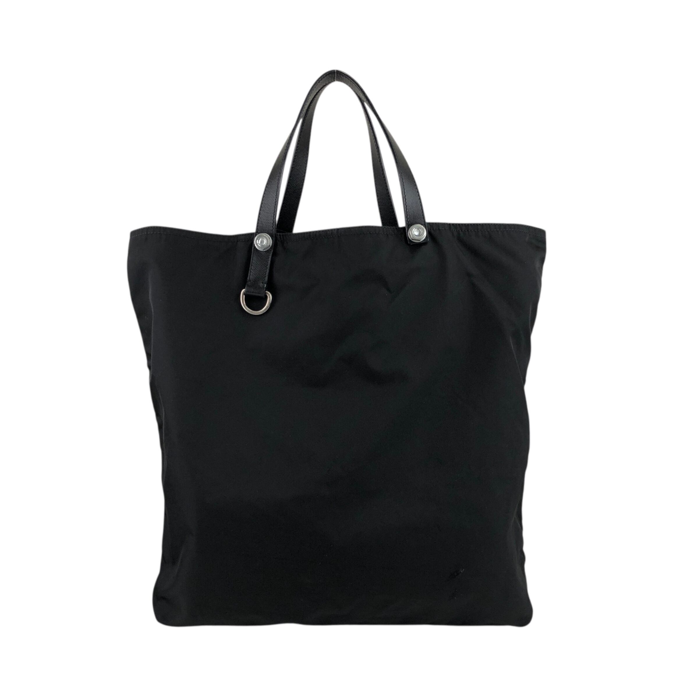 PRADA プラダ トートバッグ ブラック トライアングルロゴ ナット