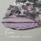 韓国子供服 / BANANA J / 26Autumn / カモフラピーナッツスカート / 秋服 / キッズ *XS~JS*