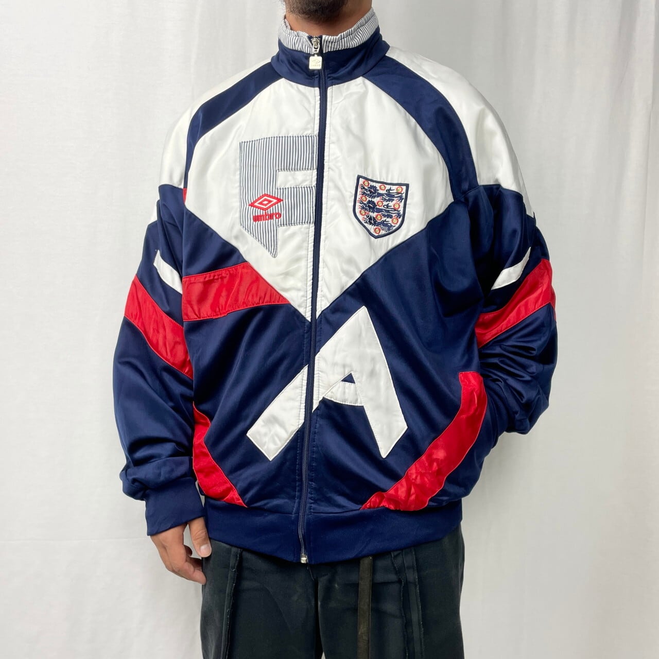 90年代 UMBRO アンブロ サッカー イングランド代表 ナイロン×ジャージ  