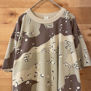 【TEESWING】 80s 90s USA製 迷彩柄 デザート チョコチップ ミリタリー Tシャツ アメリカ古着