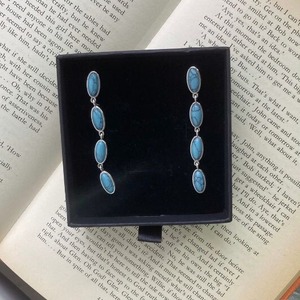 【即納】トルコ石4連ピアス W10003