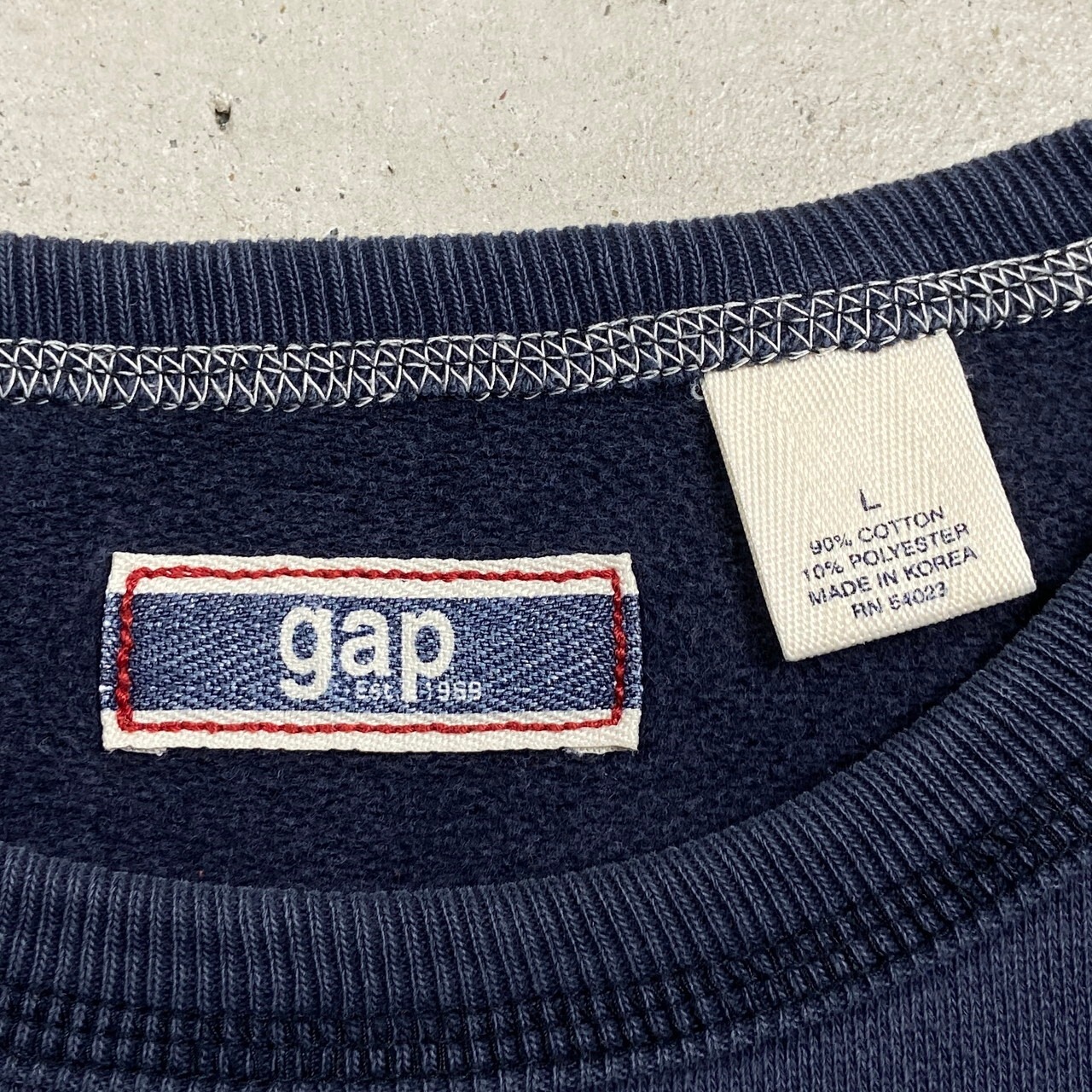00年代 GAP オールドギャップ ビッグロゴプリント スウェットシャツ 