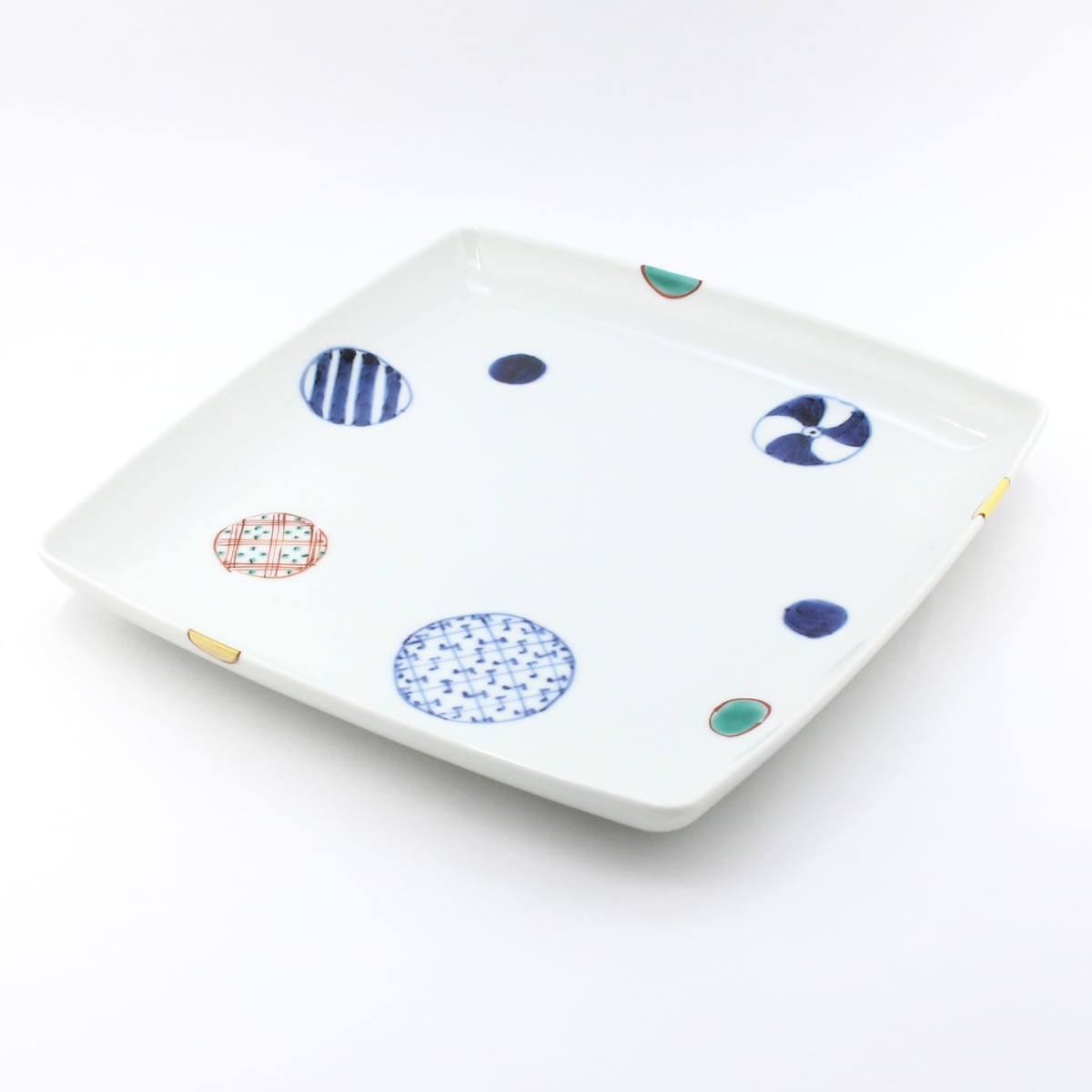 染錦地紋丸紋 | 福珠窯ファクトリーショップ