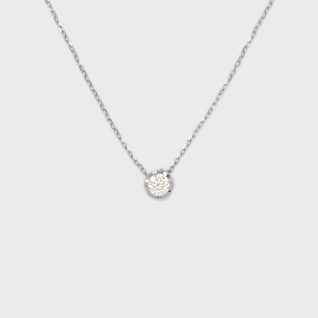 ENUOVE NOTTE Diamond Necklace Pt950(イノーヴェ　ノッテ　0.2ct ダイヤモンドネックレス　プラチナ950　スライドアジャスターチェーン） 