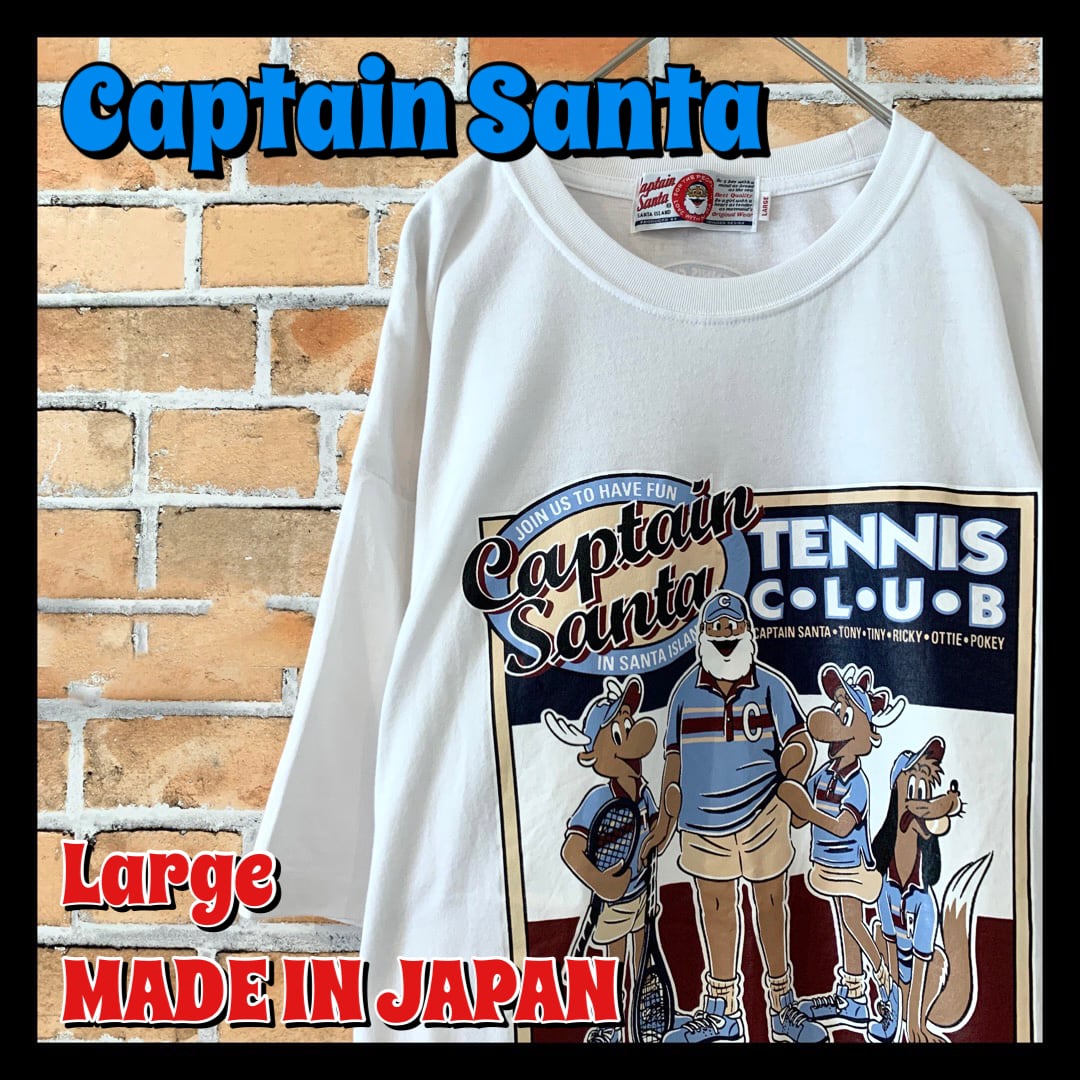 captain santa】 キャプテンサンタ Tシャツ テニス イラストt | 古着屋