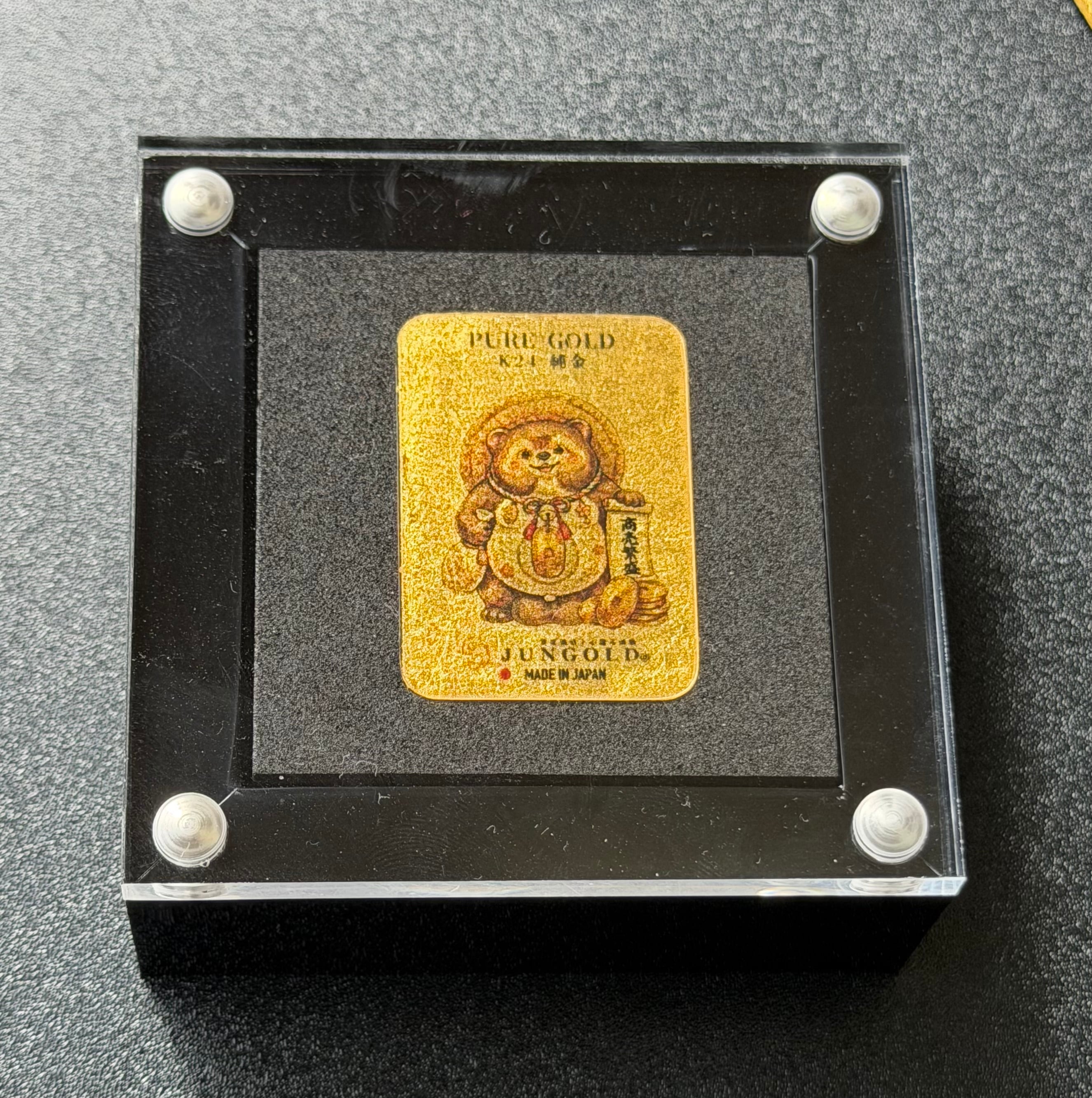 純金カード】オリジナル制作 純金の金箔製 ミニサイズ4枚 | JUNGOLD
