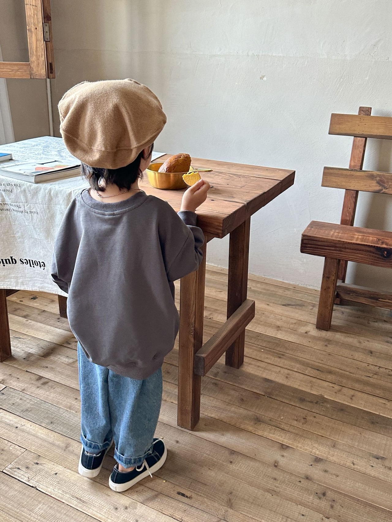 【即納】〈80-90size〉breadロゴトレーナー - 14